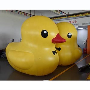 wholesale Pato inflable amarillo gigante creativo de PVC, modelo lindo personalizado de dibujos animados para publicidad