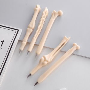 wholesale Creative Novelty Bone Shape Ballpoint Pens Finger Pen Nurse Doctor Artist Pen Stationery Gift Favors Crazy Student Prizes Writing Supplies