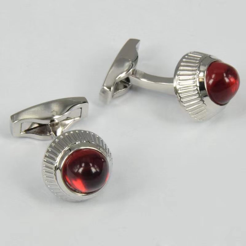 Groothandel Crystal Cufflinks Luxe manchetlinks voor bruiloft cadeailles knoppen luxe manchetknopen voor mannen