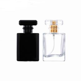Bouteilles de parfum de voyage en cristal en gros 50ml bouteille de parfum vide rechargeable avec atomiseur SN6833