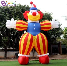 Fournitures de fête sur mesure de 8 mètres de hauteur, grand modèle de clown gonflable pour la décoration, jouets de sport, vente en gros, BG-C0511