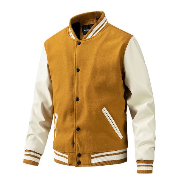 Veste de baseball décontractée de styliste personnalisée, manteau Letterman en coton unisexe, vestes universitaires 30 s, vente en gros