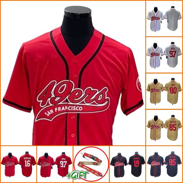 Venta al por mayor camisetas de fútbol personalizadas San''Francisco''49ers''Men Nick Bosa George Kittle Deebo Samuel negro rojo blanco béisbol Intocable Elite Hombres Mujeres Jersey juvenil