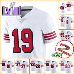 Chiles de football personnalisées en gros Sanfrancisco49ersmen femmes Steve Young Trey Lance George Kittle Jimmy Garoppolo Nick Bosa Deebo Samuel Youth Limited Jersey