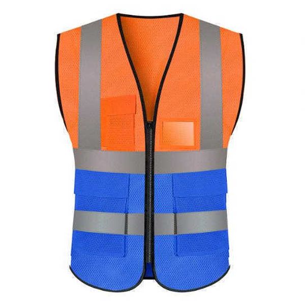 Gilet réfléchissant haute visibilité Gilet de sécurité réfléchissant multicolore haute visibilité personnalisé en gros