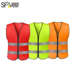 Gilet de sécurité haute visibilité personnalisé en gros avec bandes réfléchissantes gilet de sécurité jaune en polyester de qualité vestimentaire