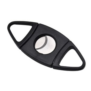 En gros Logo personnalisé Cigar Punch Cutter Ciseaux couteau En Acier Inoxydable Métal Portable Cigar Accessoires