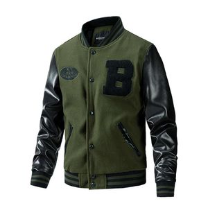 Veste de Baseball décontractée pour hommes, vente en gros, manteau Letterman en coton unisexe, vestes universitaires 20 s