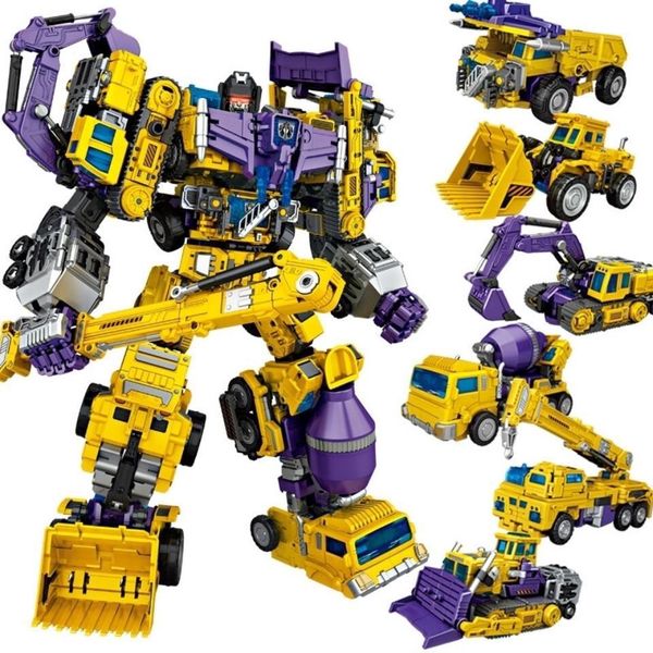 Gros transformateur robots personnalisé NBK Robot Star Devastator 6 en 1 jouet de transformation pour garçon Robot jouet camion transformateur Robot modèle Kit figurine enfants jouets
