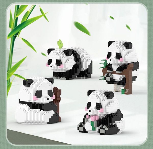 Venta al por mayor Kids Panda Duncks Panda personalizado Comprar kit de modelo Bloque de construcción Panda nacional blanco Bloques de construcción de juguete para niños Lepin Block build Brick Toy Regalo de Navidad