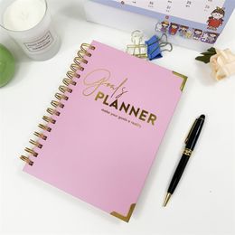 Groothandel Custom Printing Gepersonaliseerde A4 A5 Hardcover Spiral Budget Planners Spiral Index Notebooks