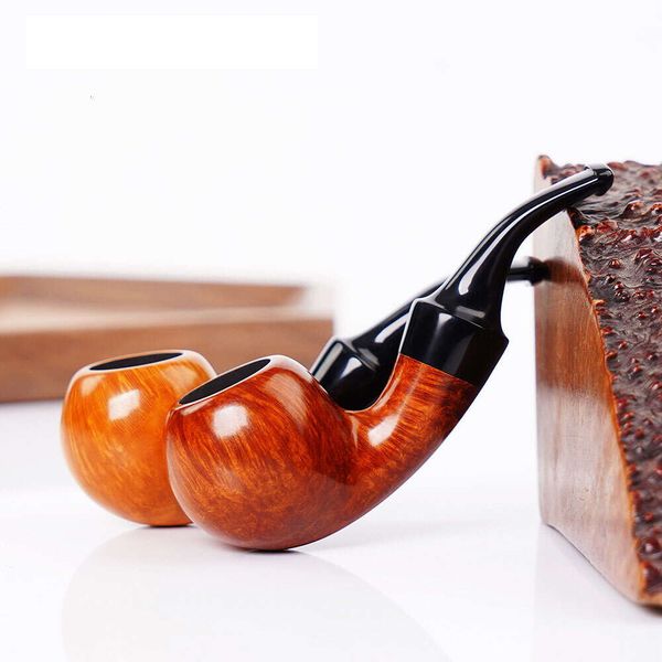 Givure de tabac en bois personnalisé en gros Mini Mini Wood Tobacco Pipe détachable Cigarette Gift fait à la main