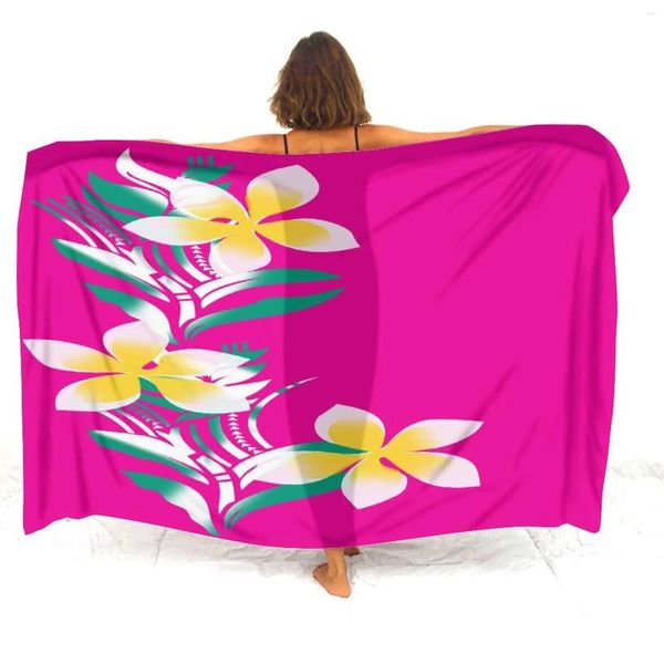 En gros personnalités pour femmes Sarong Polynésien à imprimé floral d'été Bikini Bikini Cover Anti-Slip Tempérament de tissu doux