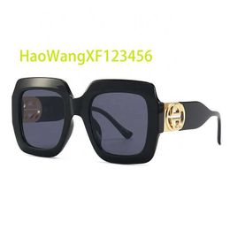 Gafas de sol de gran marco de marca de lujo personalizable personalizable-Euroamerican Street Trend Women and Men Fashion Shades