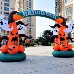 Bienvenido al por mayor Halloween Bienvenido Archway de calabaza Ghost Pumpkin para la decoración de entrada 001