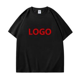 Groothandel aangepaste print t shirts homme kleding diy je harajuku creatieve t -shirt mannen vrouwen korte mouw tops 220614