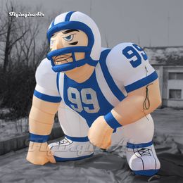 wholesale Customized Sport Athlete Model Inflatable Rugby Player 3m Tall Muscular Sportsman Air Blown America Football Player For Outdoor Game Show