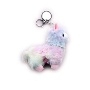 Gros mignon alpaga jouets en peluche porte-clés sac charme peluche ornements pendentif DHL gratuit YT199502