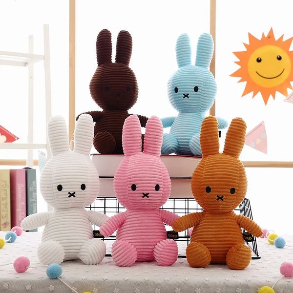 En gros mignon créatif rayé lapin en peluche jeu pour enfants Playmate activité d'entreprise cadeau chambre décor