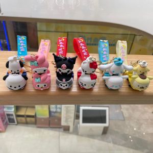 Groothandel schattig rijden Kitten Keychains Kuromi Doll Car Keychains Children's Game Partners Home Decoratie