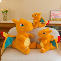 Oreiller dragon de feu mignon, jouets en peluche, jeu pour enfants, compagnon de jeu, cadeau de vacances, poupée, prix de machine, vente en gros