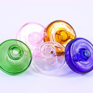 Dôme en verre mignon en gros différent Autres accessoires pour fumeurs Couleurs pour conduites d'eau de bangs, plates-formes pétrolières dab, bouchons de banger à quartz de 38 mm