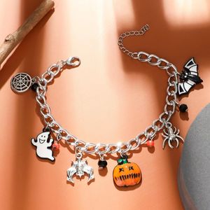 Gros mignon Halloween haute qualité lettre citrouille fantôme squelette porte-clés porte-clés boucle en or hommes femmes sac à main de voiture pendentif couple accessoires mignons