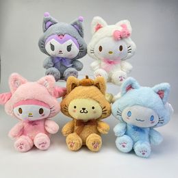 Peluche chaton mignon cannelle, jouet pour enfants, compagnon de jeu, cadeau de vacances, machine à griffes, prix, vente en gros