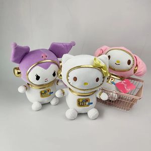 Gros mignon Kuromi mélodie astronaute jouets en peluche jeux pour enfants Playmate activités d'entreprise cadeau décor de chambre