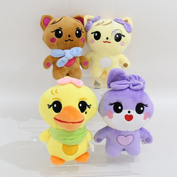 En gros mignon petit canard jaune en peluche jouet BORNPINK animaux poupées jeu pour enfants compagnon de vacances cadeau chambre décoration