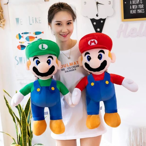 Jouets en peluche Luigi mignons pour enfants, jeux pour camarades de jeu, cadeaux de vacances, prix de machine à griffes, vente en gros