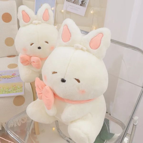 Jouets en peluche lapin rose mignon, jeux pour enfants, camarades de jeu, cadeaux de vacances, décoration de salle, prix de machine à griffes, cadeaux d'anniversaire et de noël pour enfants, bonne qualité, vente en gros