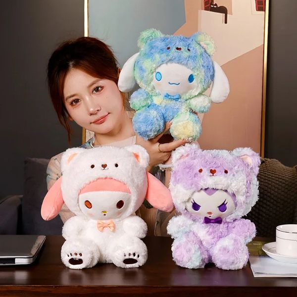 Venta al por mayor lindo oso blanco juguetes de peluche Juegos para niños Compañeros de juego regalos de vacaciones decoración de la habitación premios de la máquina de garra cumpleaños para niños regalos de Navidad