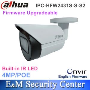 Vente en gros Dahua Original 4MP IPC-HFW2431S-S-S2 IP67 WDR POE CCTV Mimi Surveillance IR balle caméra réseau 240126