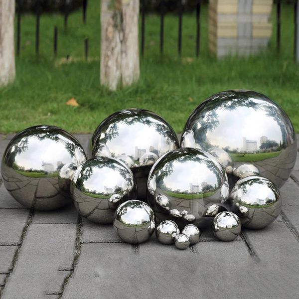 wholesale Boule à miroir gonflable argentée extérieure géante éblouissante pour la décoration de fête disco Sphères de miroir gonflables de 2,5 mD (8,2 pieds) avec pompe à air bateau gratuit