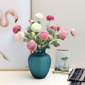 Comercio al por mayor Flores decorativas Simulación Peonía Inicio Ventana de visualización Flor de seda