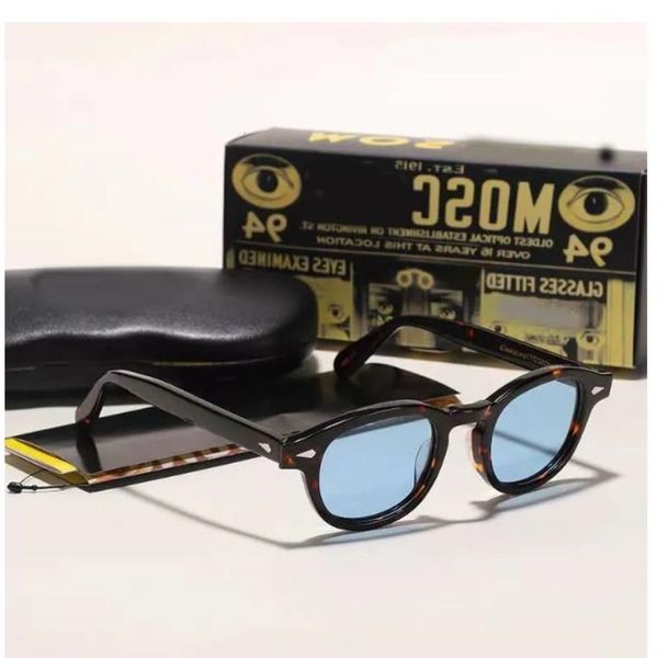 Conception de gros S Cadre 100 Colliers Lans lunettes de soleil Lemtosh Johnny Depp Lunettes polarisées Polaysses Rivet 1915 avec case Upelq