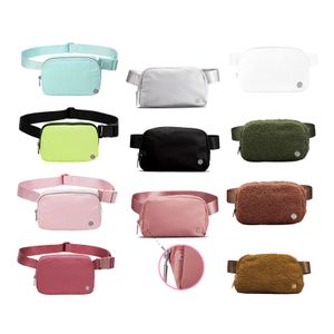 Designer Lulu Partout Ceinture de poitrine en polaire Sac Yoga Sport Lululemens Femme Femme Luxe Lulul Bandoulière Fanny Pack Portable imperméable à l'eau Taille Bum Sacs en gros