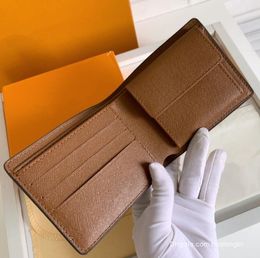 Gros concepteur hommes portefeuille sac à main avec boîte porte-carte pièces de monnaie sac clés luxe mode fleurs lettres grille dames
