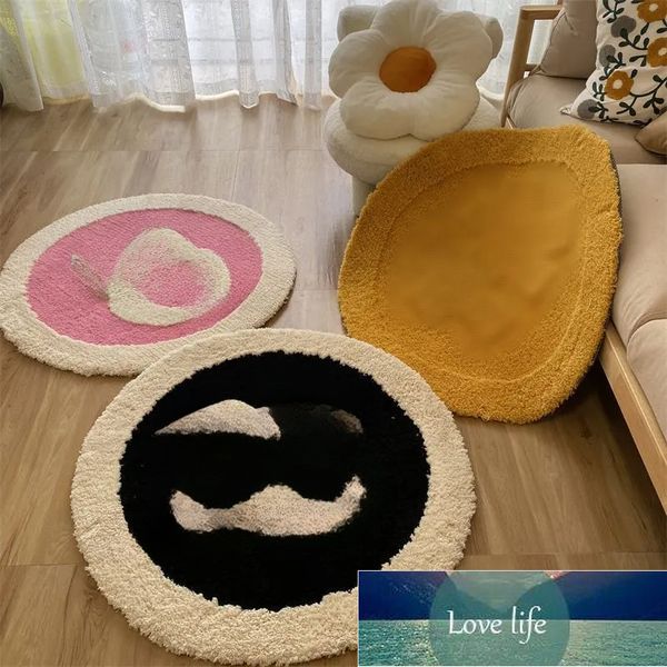 Tapis rond épais de styliste, pour chambre à coucher, chaise d'ordinateur, salon, Table basse, décor de salle, vente en gros