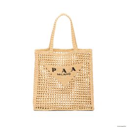 wholesale Diseñador Tote Raffias Bolsas de playa Mujer para hombre Verano Bolso triangular de paja Bolso de lujo Bolso cruzado Bolso de moda para el cuerpo Viaje clásico Hombro Shopper clutch 24