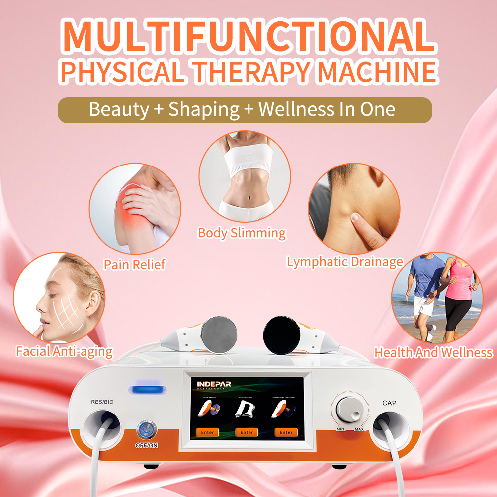 Wholesale Desktop 448Khz RF Tecar Therapy Lymph Drainage Pain Relief Fever Master CAP RES Skin Tightening Face Contour Fat Loss Slimming Device