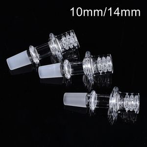 Gros diamant noeud Quartz Enail Banger ongles accessoires pour fumer avec 10mm 14mm mâle Joint Dab outils Quartz ongles OD 20mm