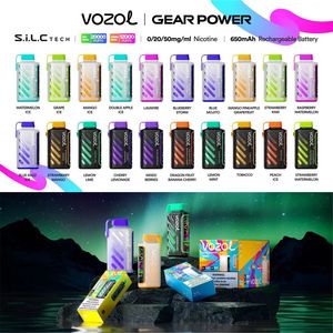 Écran numérique en gros flux d'air réglable E conception de cigarettes Vozol Gear Power 12000 Puffs Power E-liquide Affichage Mesh Coil Vape