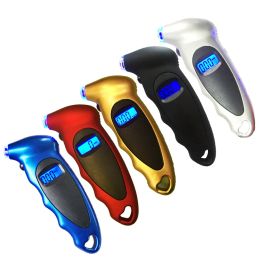 wholesale Digital Tire Pressure Gauge LCD Backlight Auto Car Motorcycle Air Tire Gauges monitor Barometer Tyre Tester Meter LL