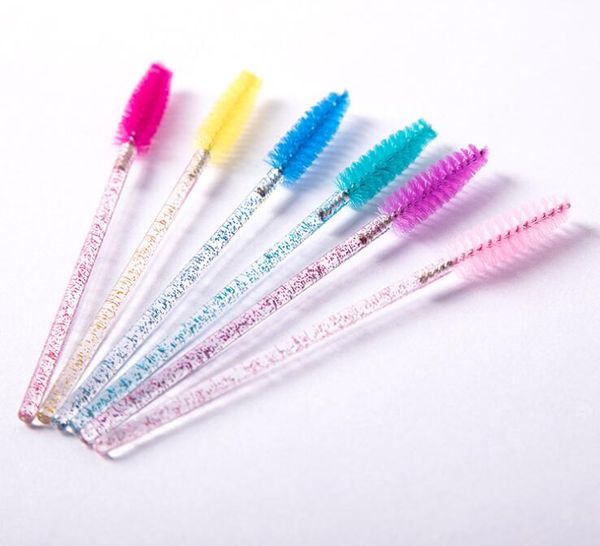 Brosses à cils jetables en gros Applicateur d'extension de cils Cils transparents Brosses Baguettes de mascara Cosmétiques Outil de maquillage