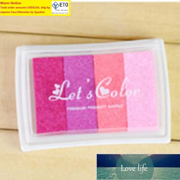 DIY PADRIENTE DE DIY Color Pad de tinta Multicolor Inkpad para decoración de álbumes de recortes de estampado de huellas dactilares ZZ