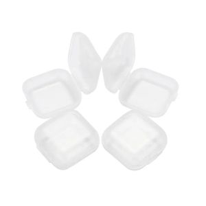 Groothandel DIY Vierkante Doorzichtige Doos Plastic Bergingen Containers Case Met Deksels Sieraden Oordopjes Opbergdozen 3.8*3.8 CM