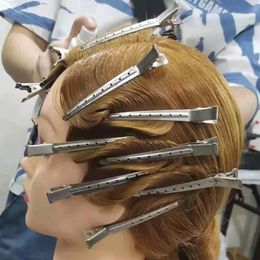 Embarres d'alligator de canard en gros épingles de serrage d'alligator Barber Metal Hair Clips Salon