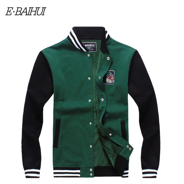 Al por mayor-E-BAIHUI marca para hombre sudaderas con capucha y sudaderas Moleton Masculino chaqueta de algodón sudaderas con capucha Traje Hombres Sudaderas Chándal Swag WY004